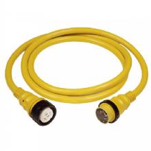MARINCO 50AMP 125 and 250V SHORE POWER CABLE 12 ft YELLOW