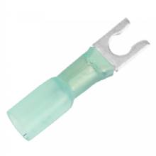 PACER 16%2D14 AWG Heat Shrink Spade Terminal %2D 10 Stud Size %2D 100 Pack
