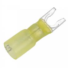 PACER 12%2D10 AWG Heat Shrink Spade Terminal %2D 10 Stud Size %2D 3 Pack