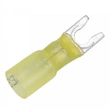 PACER 12%2D10 AWG Heat Shrink Spade Terminal %2D 10 Stud Size %2D 25 Pack
