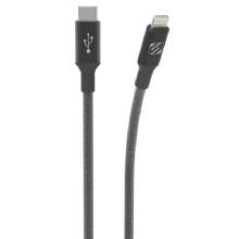 SCOSCHE SC BRAIDED 4 ft LIGHTNING TO C CABLE%2D GRA