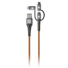 TOUGHTESTED TT 3 IN 1 ARMOR WEAVE CABLE USBC%2DMICRO%2DL