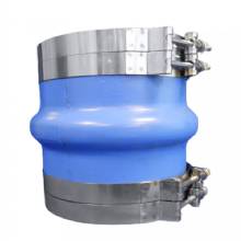 TRIDENT MARINE 8 in ID Blue Silicone Molded Wet Exhaust Hump w and 4 T%2DBolt Clamp