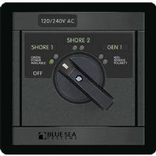 BLUE SEA 360 ac src sel, 65a p plus s 240v-sh/240v-gen