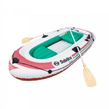 SOLSTICE Voyager 4%2DPerson Inflatable Boat Kit w and Oars and Pump