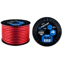 RAPTOR 4 AWG 100 ft Power Cable Red CCA