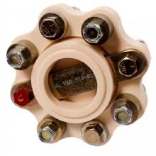 RD MARINE R and D Flexible Shaft Coupling f and 5 in B and W Hurth and Volvo %2D 25HP and 100RPM Capacity