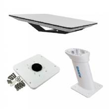 KVH Starlink Flat Panel Kit w and 10 in Seaview Pedestal Mount and Adastlka Starlink Top Plate