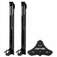 MINN KOTA Raptor Bundle Pair %2D 10 ft Black Shallow Water Anchors w and Active Anchoring and Footswitch Included