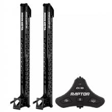 MINN KOTA Raptor Bundle Pair %2D 8 ft Black Shallow Water Anchors w and Active Anchoring and Footswitch Included