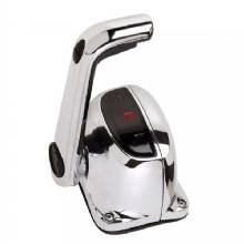UFLEX USA Single lever top mount control w/neutral lock and trim switch - chrome