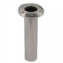 CE SMITH 80 Series Standard Flush Mount Rod Holder %2D 0 Degree %2D Stainless Steel %2D Cast Bottom %2D Black Liner
