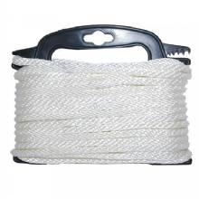 ATTWOOD Braided Nylon Rope %2D 3 and 16 inch x 100 ft %2D White