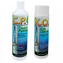 RARITAN Potty Pack w/K.O. Kills Odors C.P. Cleans Potties - 1 of Each - 22oz Bottles