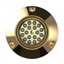 METRO MARINE High%2DOutput Submersible Underwater Light w and Intelligent Monochromatic LED fts %2D Green 90 deg%2D Beam