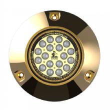 METRO MARINE High%2DOutput Submersible Underwater Light w and Intelligent Monochromatic LED fts %2D Aqua 45 deg%2D Beam