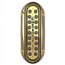 METRO MARINE High%2DOutput Elongated Vertical Mount Light w and Intelligent Monochromatic LED fts %2D Blue 90 deg%2D Beam
