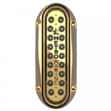 METRO MARINE High%2DOutput Elongated Vertical Mount Light w and Intelligent Monochromatic LED fts %2D White 90 deg%2D Beam