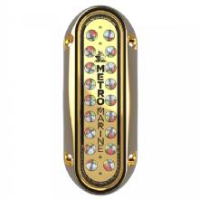METRO MARINE High%2DOutput Elongated Vertical Mount Light w and Intelligent Full Spectrum LED fts %2D RGBW 45 deg%2D Beam