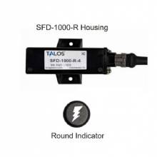 TALOS SFD1000R Black Round Flush Mount Lightning Detector with 10 ft Cable