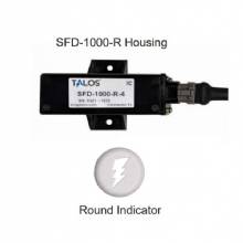 TALOS SFD1000R White Round Flush Mount Lightning Detector with 10 ft Cable