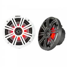 KICKER KM65 65andquot%3B LED MARINE COAXIAL SPEAKERS W and 3 and 4andquot%3B