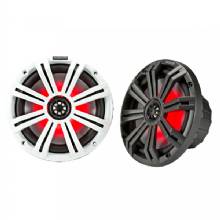 KICKER KM8 8andquot%3B LED MARINE COAXIAL SPEAKERS W and 1andquot%3B