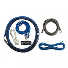 KICKER K-SERIES 4AWG AMP KIT W/ 2-CHANNEL INTERCONNECTS
