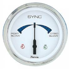 FARIA 4 in Chesapeake SS White Engine Synchronizer %2D Dual Gas and Var Ratio Alt Diesel