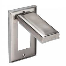 MARINCO Stainless Steel Cover w and Lift Lid f and GFCI Receptacle