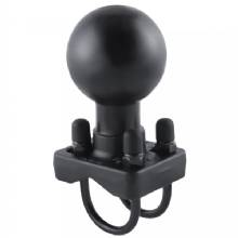 RAM Mount Double U%2DBolt Base w and D Size 225 inch Ball for Rails from 075 inch to 125 inch in Diameter