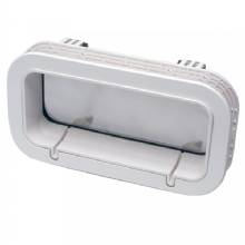 BECKSON Drain Port %2D 4 inch x 14 inch x 1 inch%2DDepth %2D White and Clear