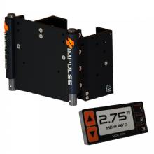 IMPULSE 12 in Set Back Electric Jack Plate w and Smart Control %2D Black Anodized