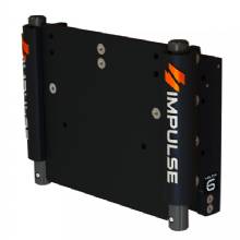 IMPULSE 6 in Set Back Electric Jack Plate w and Standard Control %2D Black Anodize