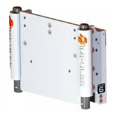 IMPULSE 6 in Set Back Electric Jack Plate w and Standard Control %2D White Cerakote