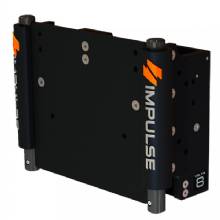 IMPULSE 8 in Set Back Electric Jack Plate w and Standard Control %2D Black Anodize