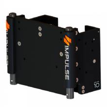 IMPULSE XL 10 in Set Back Electric Jack Plate w and Standard Control %2D Black Anodize