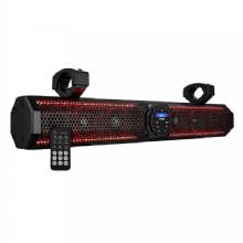 DS18 26 in Marine Amplified Sound Bar w and Bluetooth 600W w and 6 Speaker System and RGB LED