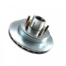 LOAD RITE Rotor Complete Kit Vented 975 in Integral No Grease 5 Stud Dacromet Finish Knott