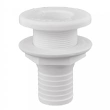 ATTWOOD Plastic Thru%2DHull Fitting %2D 1%2D1 and 2 inch %2D White
