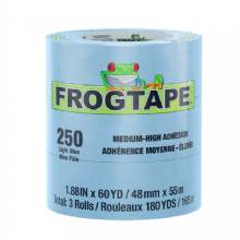 FROGTAPE CP 250 Medium%2DHigh Adhesion Masking Tape %2D 48MM x 55M x 3%2DPack %2D Light Blue %2D Rated for 250 deg%2DF