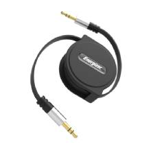 ENERGIZER 3 Foot Retractable Auxiliary Cable