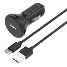 ENERGIZER Car Charger 24A Lightning Cable Combo
