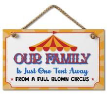 HIGHLAND WOODCRAFTERS Full Blown Circus Hanging Sign 95 x 55