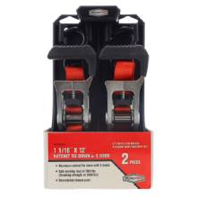 ROADPRO Ratchet Tie Downs w S Hook 106in x 12ft
