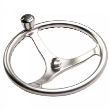 EDSON MARINE Satin Finish ComfortGrip Powerwheel %2D 13 inch w and Knob Nut