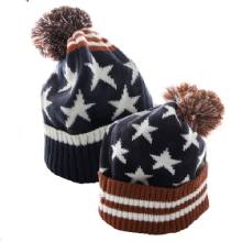 BLACKCANYON BlackCanyon Outfitters American Flag Knit Hat AMERKNIT20 Winter Beanie Hats Acrylic Knit Cuffed Beanie Cap Cozy Patriotic Pom Hat for Men and Women