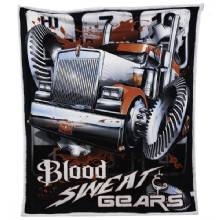 DIESEL Blood Sweat and Gears Sherpa Throw 60x70