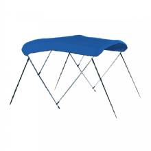 CARVER 4 Bow 8 ft Pontoon Bimini Top w and Boot %2D Pacific Blue Acrylic