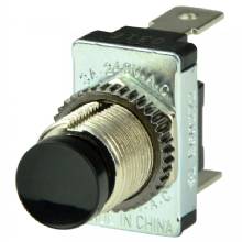 BEP MARINE Black SPST Momentary Contact Switch %2D OFF and ON